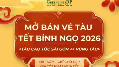 Tàu Cánh Ngầm Vũng Tàu Greenlines Mở Bán Vé Tết 2026