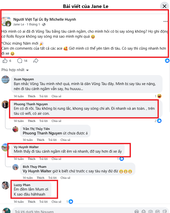 Tàu cánh ngầm có say sóng không